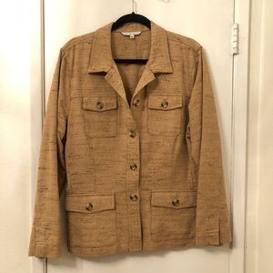 Timeless Textured Caramel Cabi Blazer